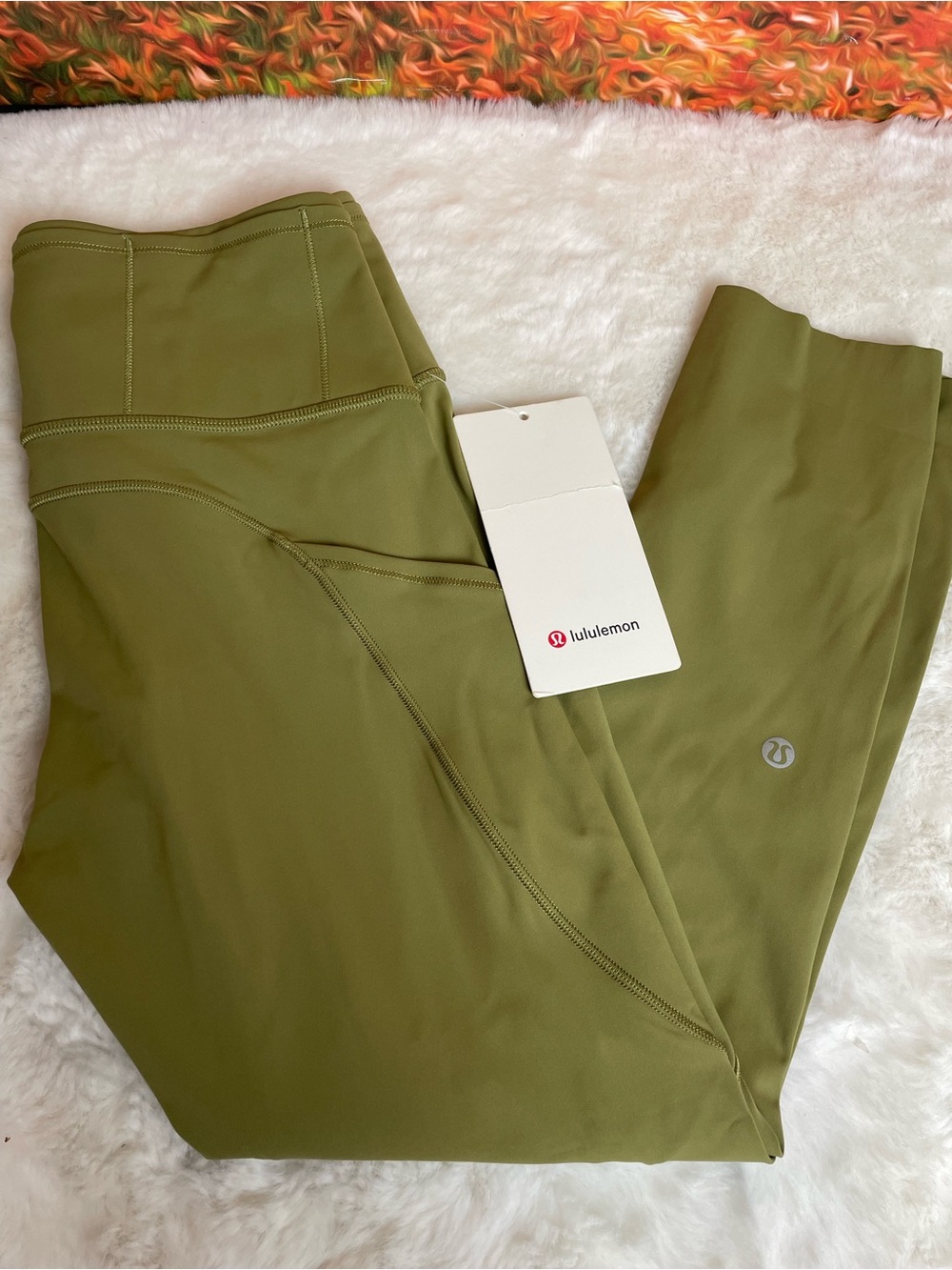 lululemon Olive Green High-Rise Leggings